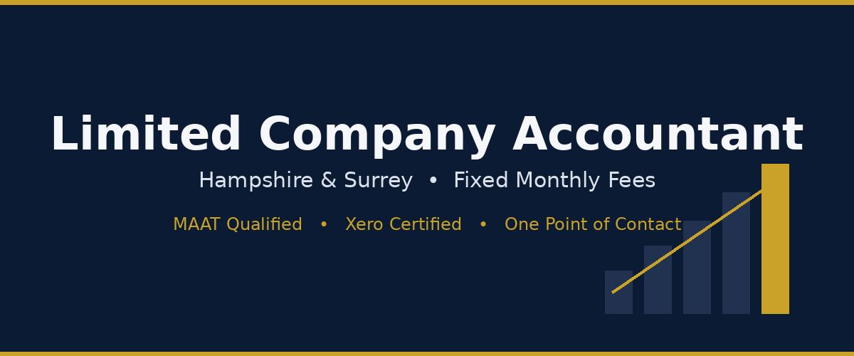 Limited company accountant in Hampshire and Surrey — fixed-fee Corporation Tax, year-end accounts and Xero bookkeeping
